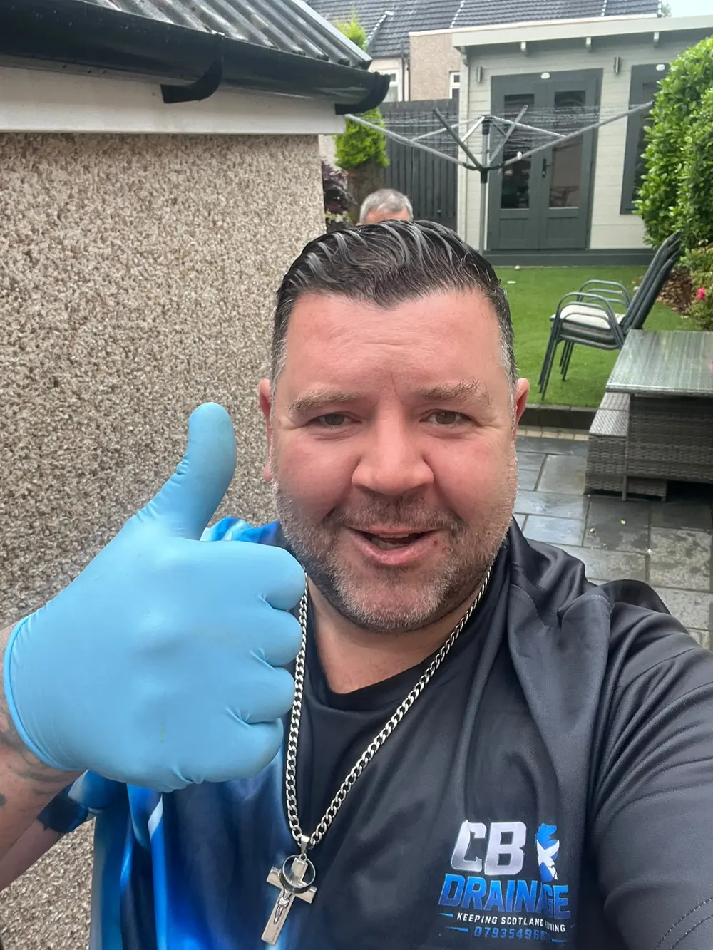 CB Drainage engineer at a customer property